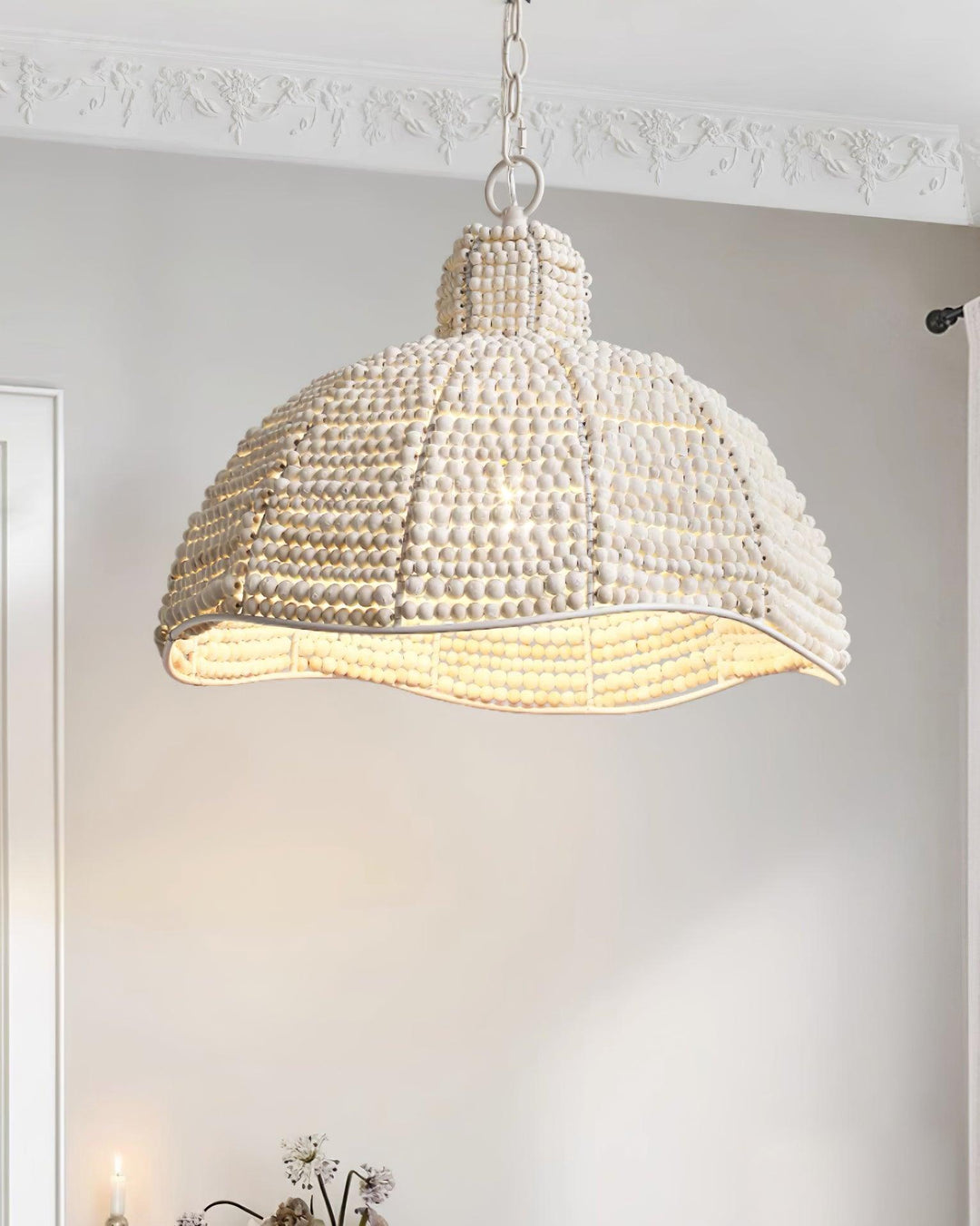 Obispo Wood Beads Pendant Lamp - Vakkerlight