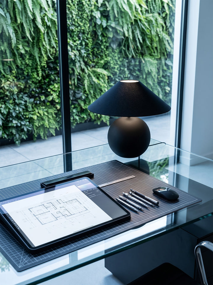 Obsidian Sphere Table Lamp - Vakkerlight