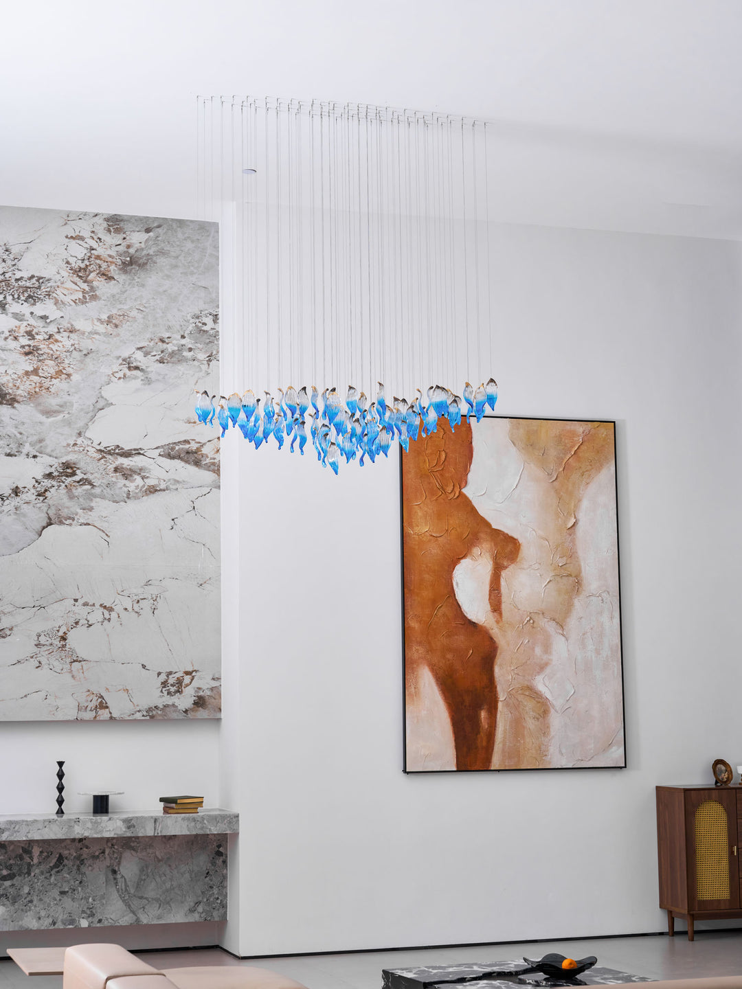 Ocean Drift Blown Glass Customize Chandelier - Vakkerlight