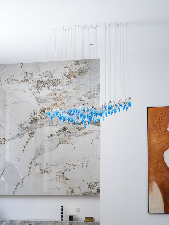 Ocean Drift Blown Glass Customize Chandelier - Vakkerlight