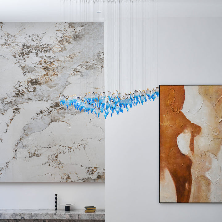 Ocean Drift Blown Glass Customize Chandelier - Vakkerlight