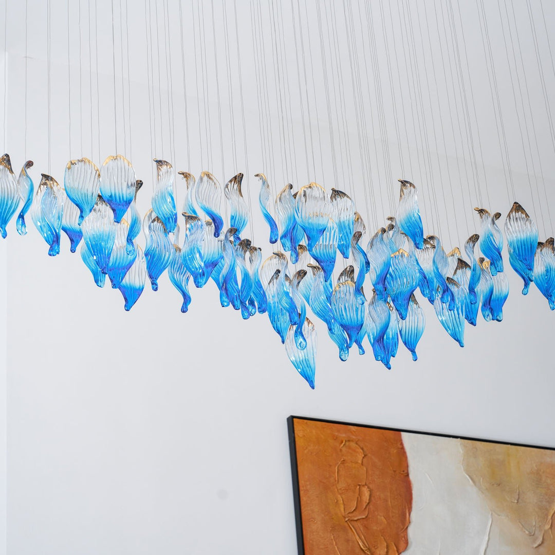 Ocean Drift Blown Glass Customize Chandelier - Vakkerlight
