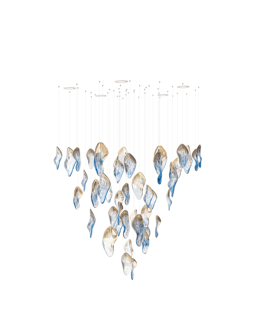 Ocean Drift Blown Glass Customize Chandelier - Vakkerlight
