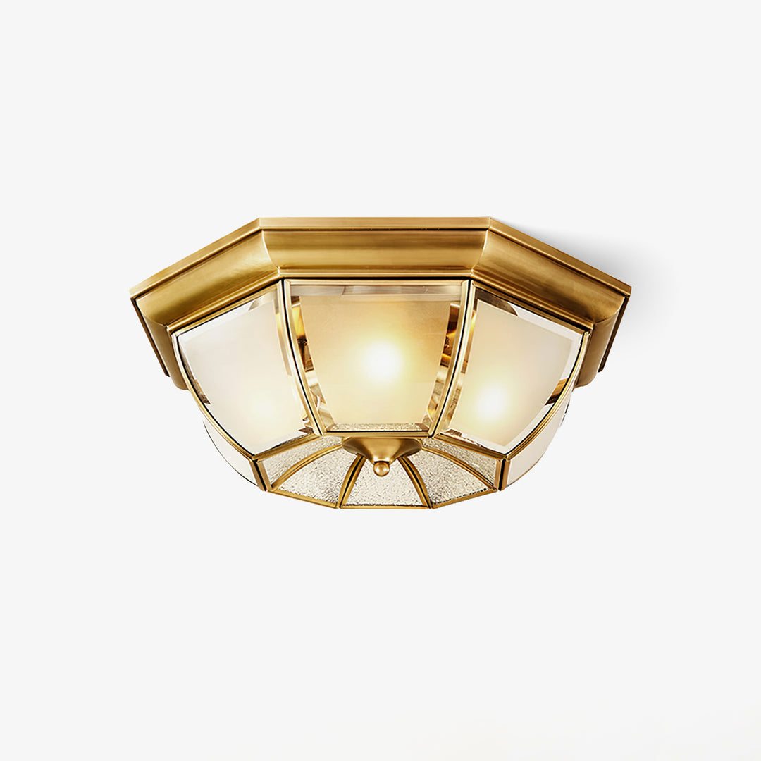 Bowl Shaped Brass Ceiling Lamp