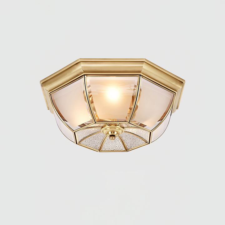 Bowl Shaped Brass Ceiling Lamp