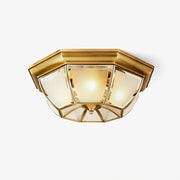 Bowl Shaped Brass Ceiling Lamp - Vakkerlight