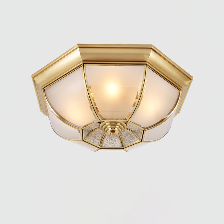 Bowl Shaped Brass Ceiling Lamp