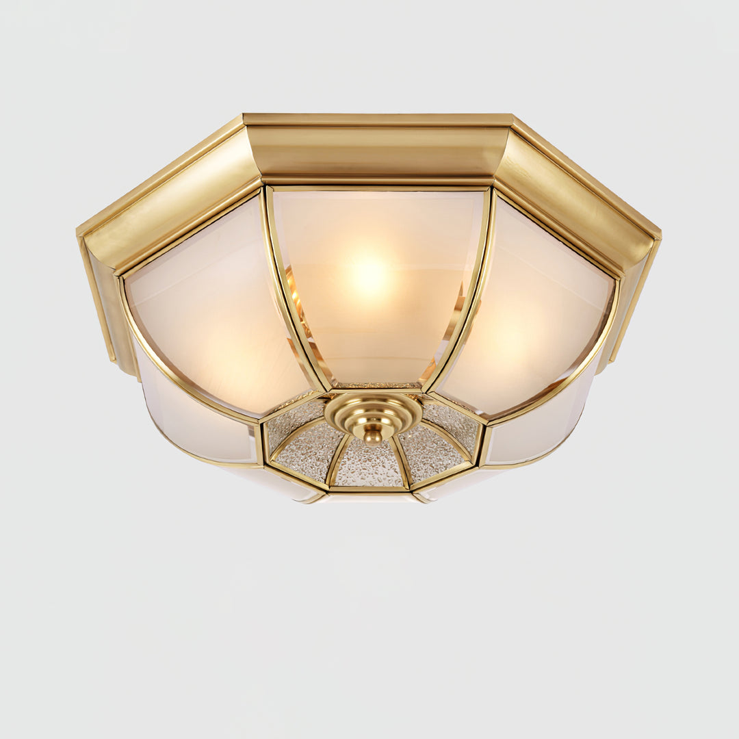 Bowl Shaped Brass Ceiling Lamp