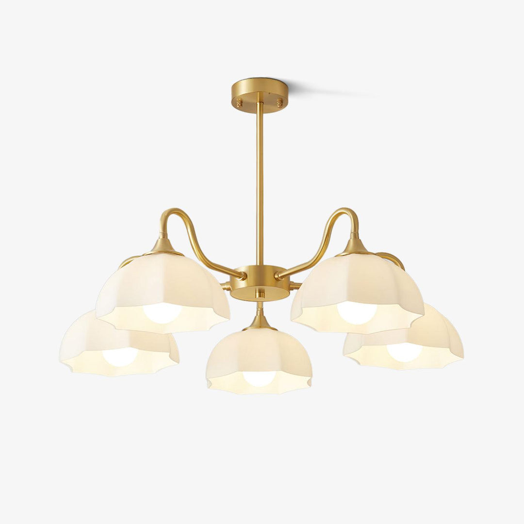 Octagonal Glass Bowl Chandelier - Vakkerlight