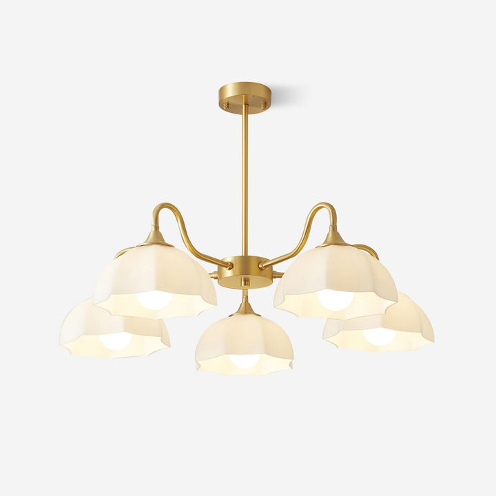 Octagonal Glass Bowl Chandelier - Vakkerlight