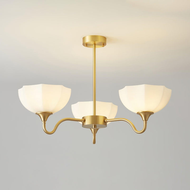 Octagonal Glass Bowl Chandelier - Vakkerlight