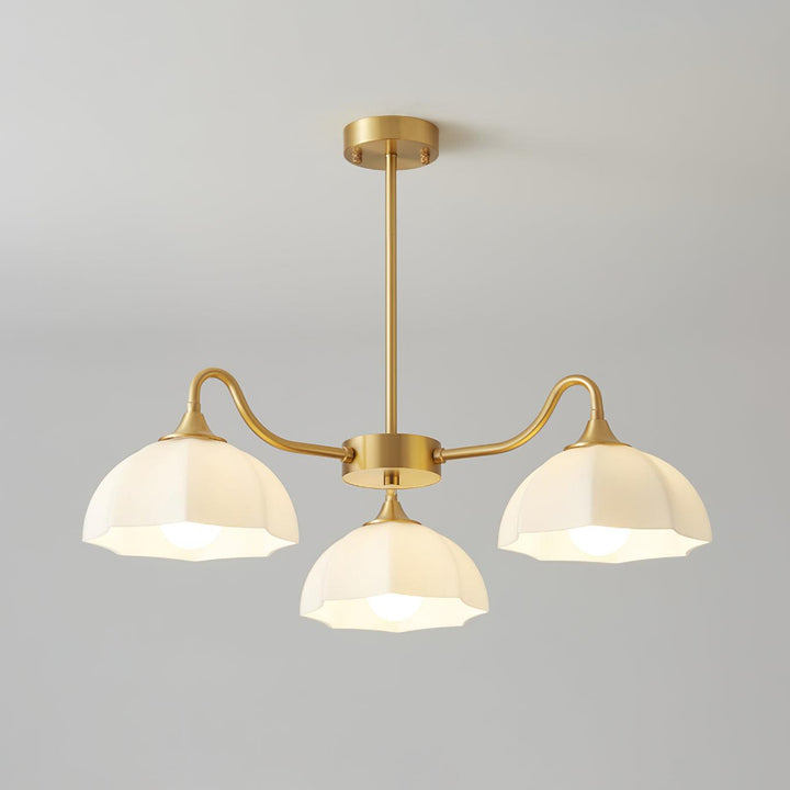 Octagonal Glass Bowl Chandelier - Vakkerlight