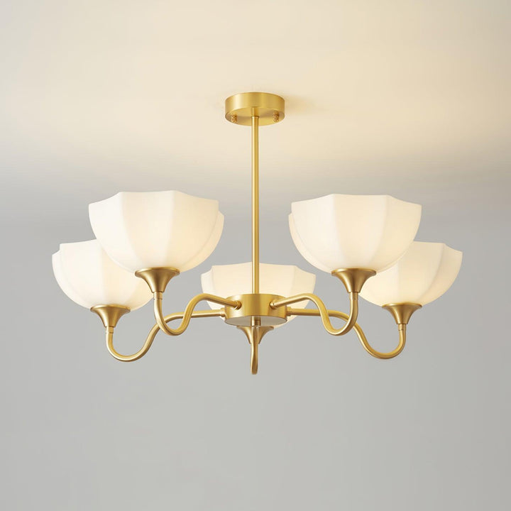 Octagonal Glass Bowl Chandelier - Vakkerlight