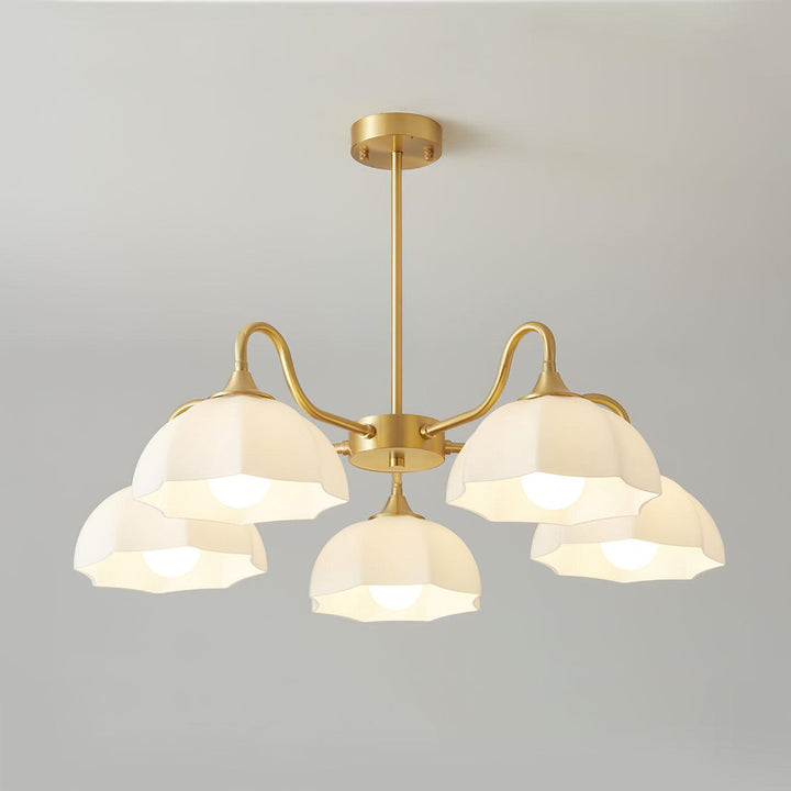 Octagonal Glass Bowl Chandelier - Vakkerlight