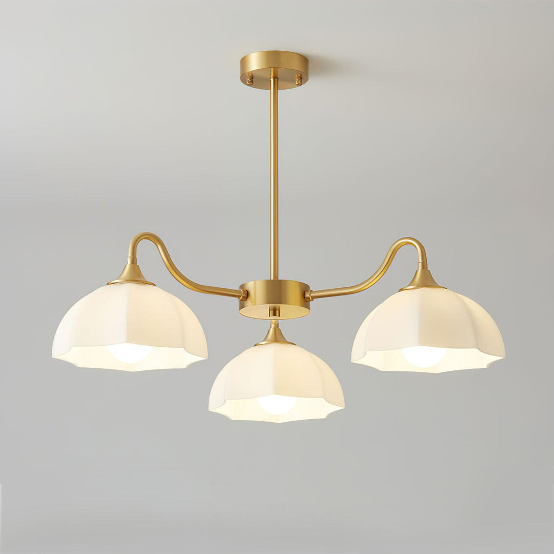 Octagonal Glass Bowl Chandelier - Vakkerlight