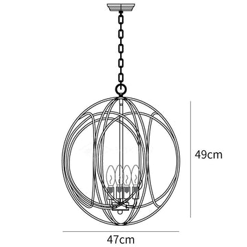 Ofelia Hanglamp — Maattekeningen 3