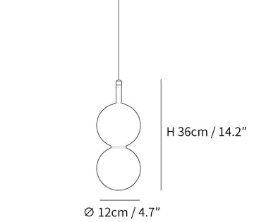 Ohm Pendelleuchte — Dimension drawings 1