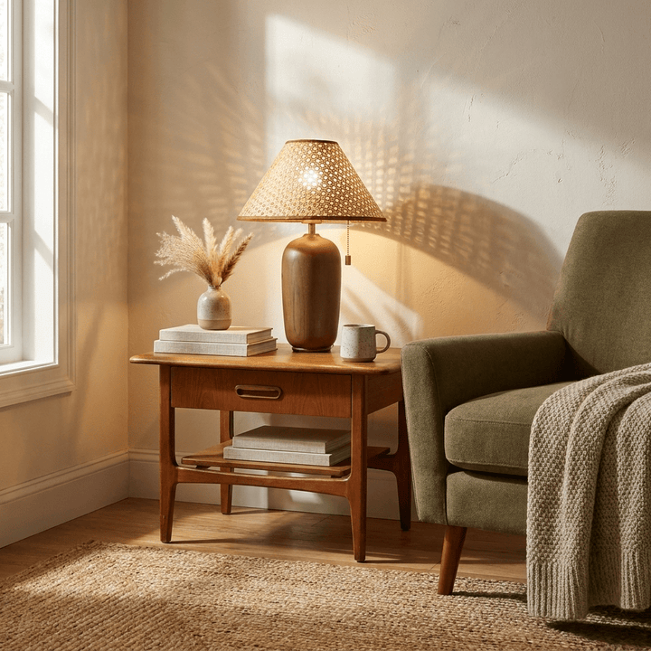 Olera Wood Table Lamp - Vakkerlight