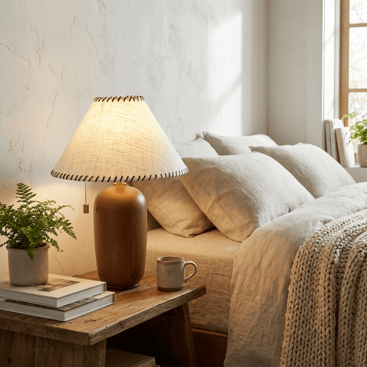 Olera Wood Table Lamp - Vakkerlight