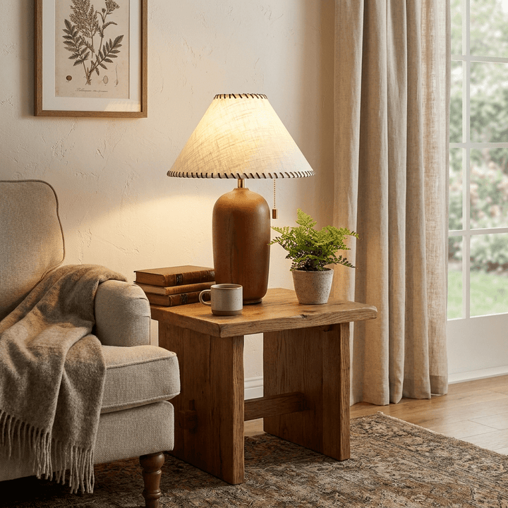 Olera Wood Table Lamp - Vakkerlight