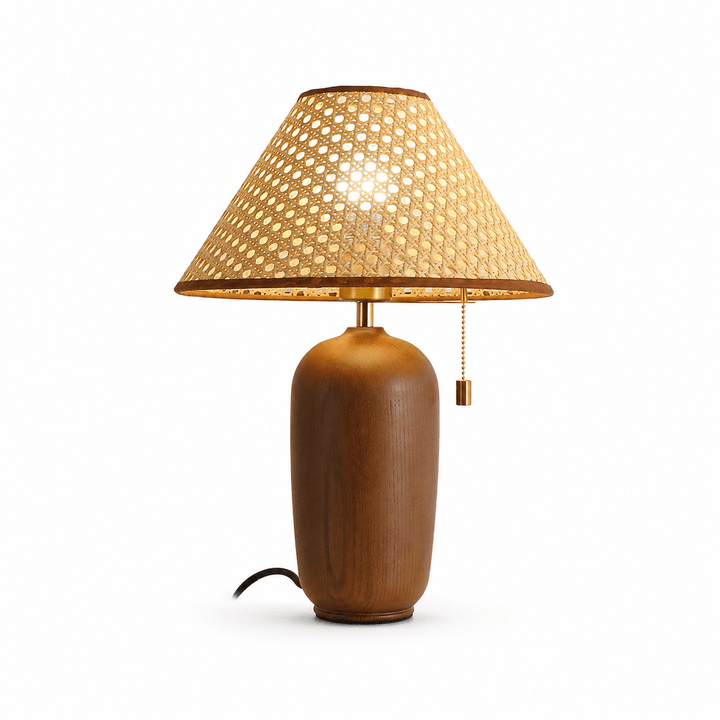 Olera Wood Table Lamp - Vakkerlight