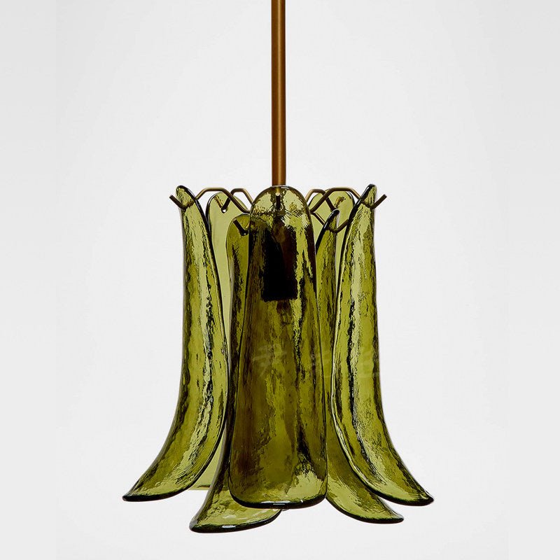 Olive Petal Glass Pendant Lamp - Vakkerlight