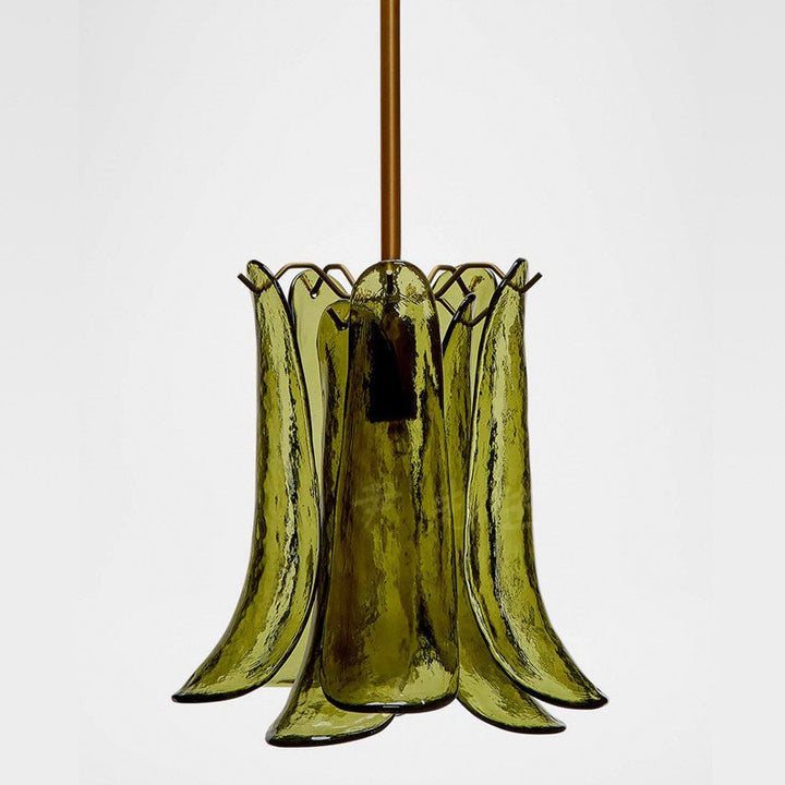 Olive Petal Glass Pendant Lamp - Vakkerlight