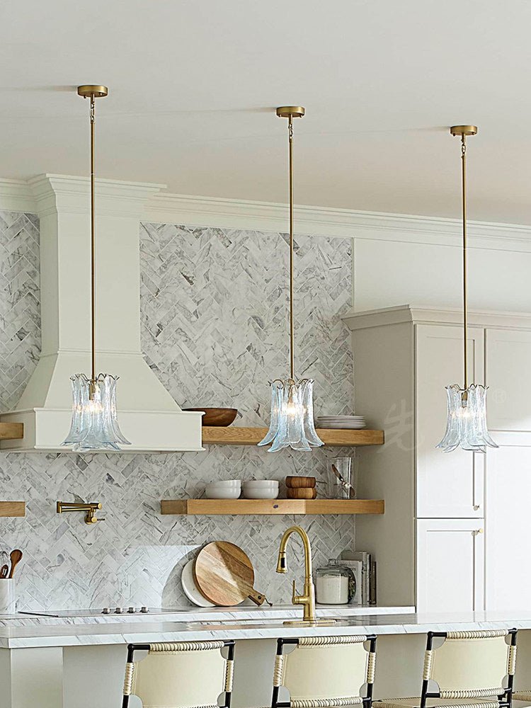 Olive Petal Glass Pendant Lamp - Vakkerlight