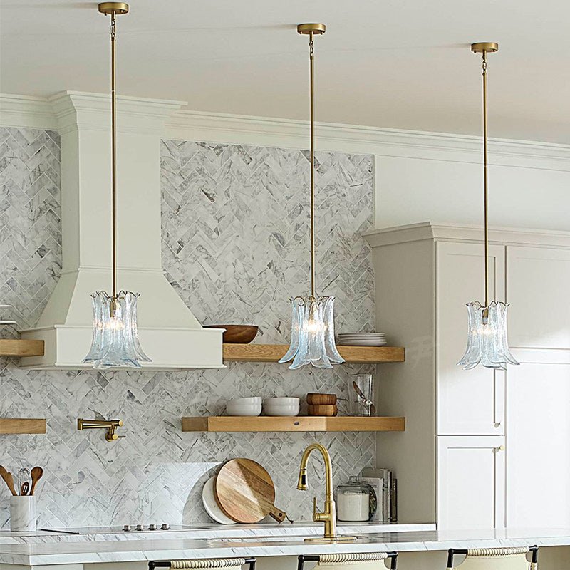 Olive Petal Glass Pendant Lamp - Vakkerlight