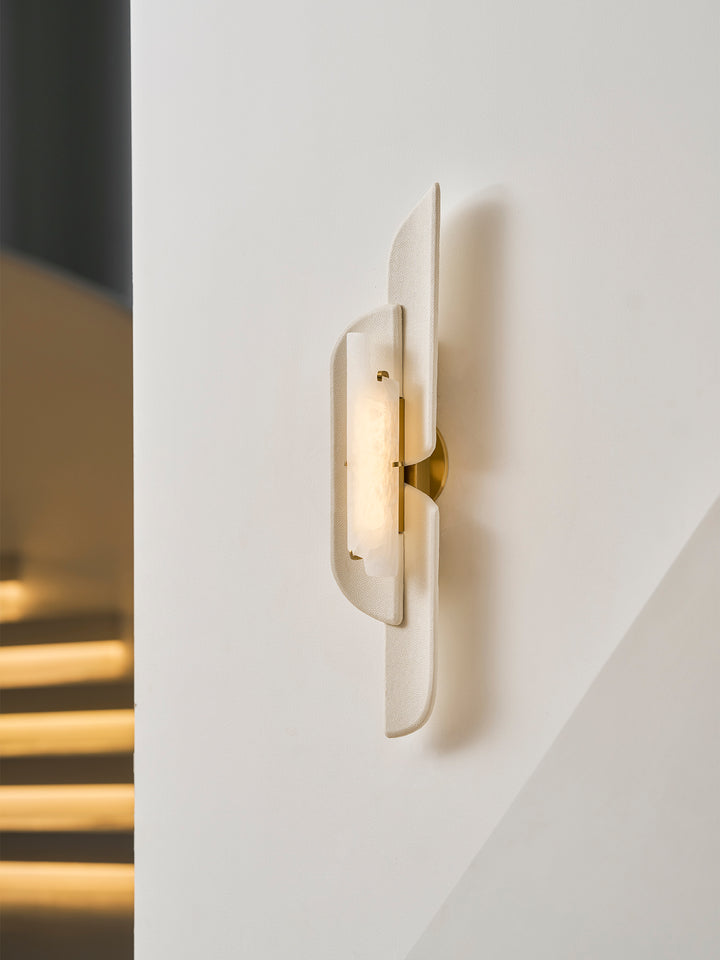 Aplique de Pared en Alabastro Esculpido