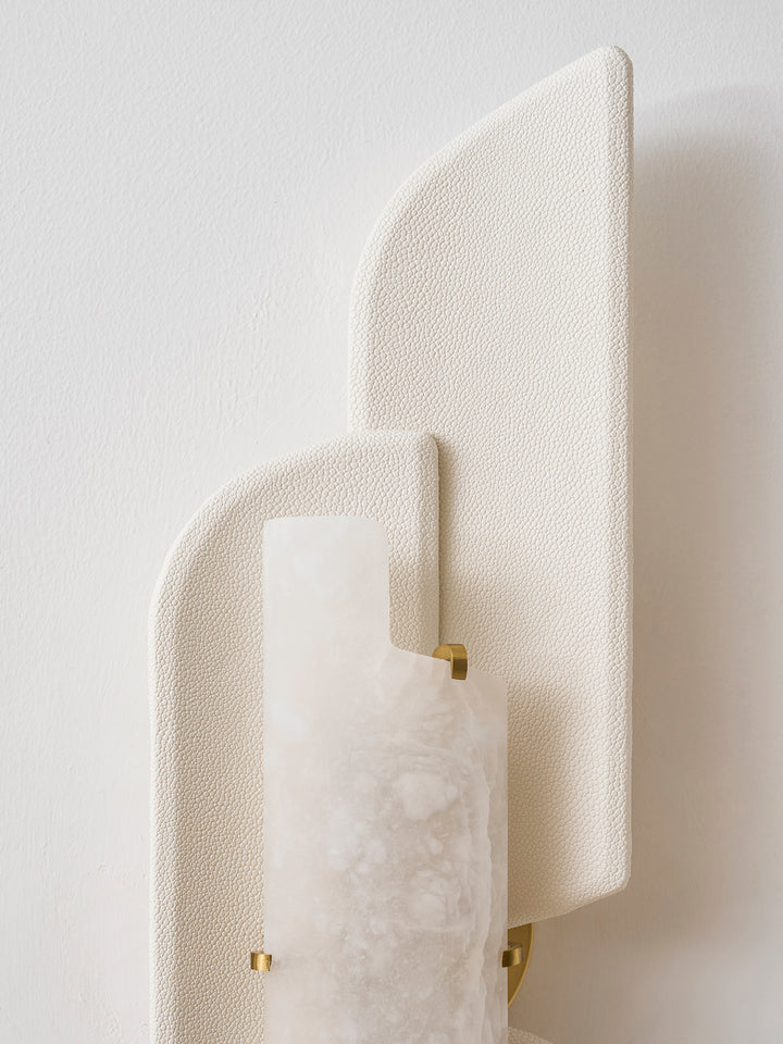 Aplique de Pared en Alabastro Esculpido