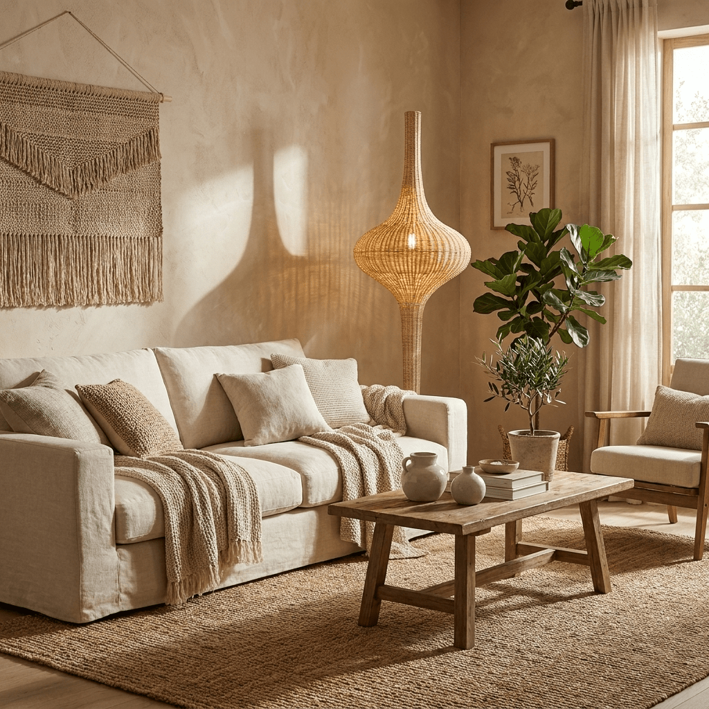 Onion Rattan Floor Lamp - Vakkerlight