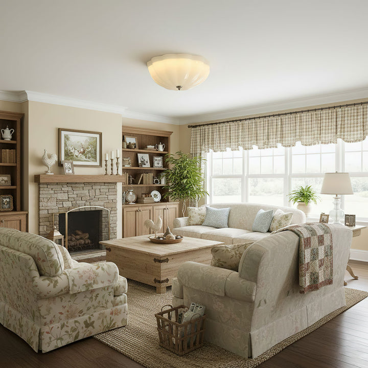 Opal Shell Ceiling Lamp - Vakkerlight