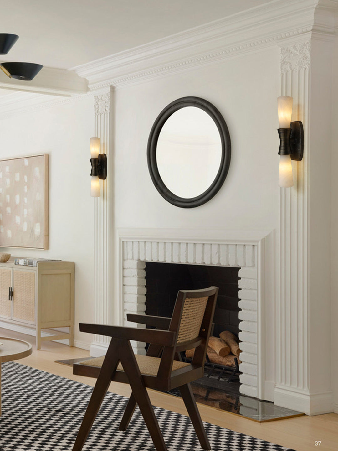 Opal Alabaster Twist Wall Sconce - Vakkerlight