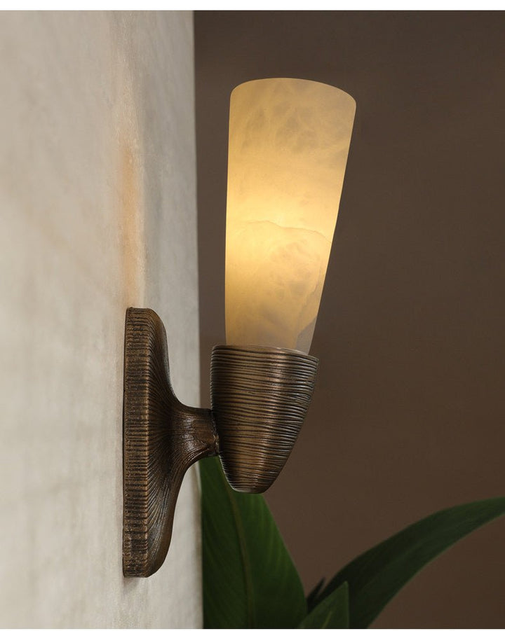 Opal Alabaster Twist Wall Sconce - Vakkerlight