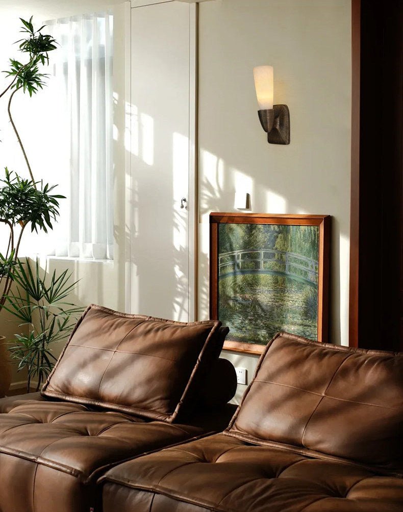 Opal Alabaster Twist Wall Sconce - Vakkerlight