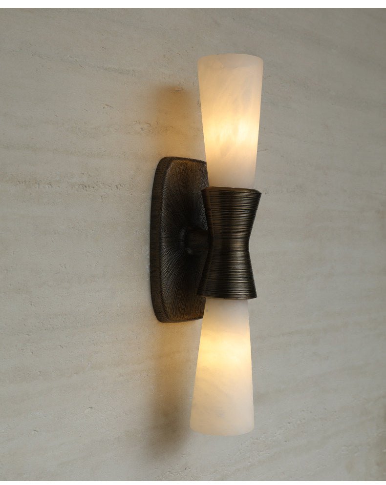 Opal Alabaster Twist Wall Sconce - Vakkerlight