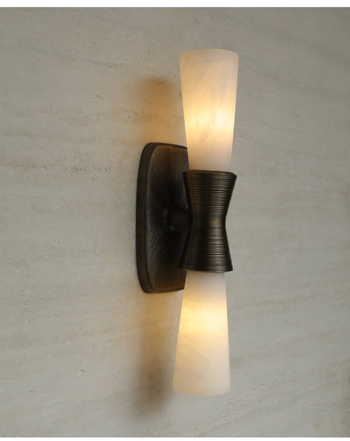 Opal Alabaster Twist Wall Sconce - Vakkerlight