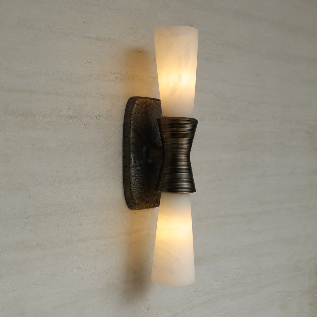 Opal Alabaster Twist Wall Sconce - Vakkerlight