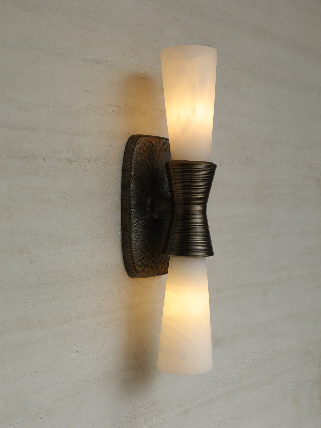 Opal Alabaster Twist Wall Sconce - Vakkerlight