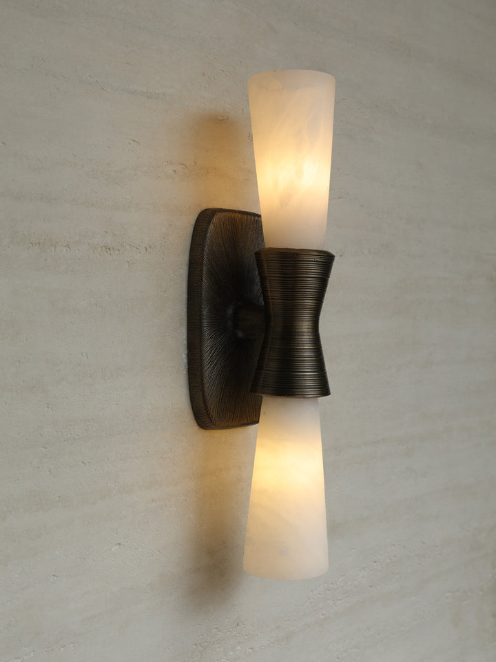Opal Alabaster Twist Wall Sconce - Vakkerlight