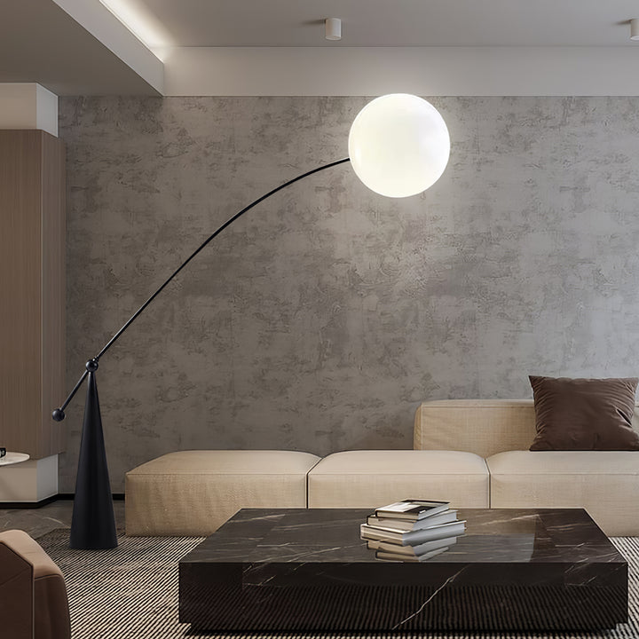 Opal Arc Floor Lamp - Vakkerlight