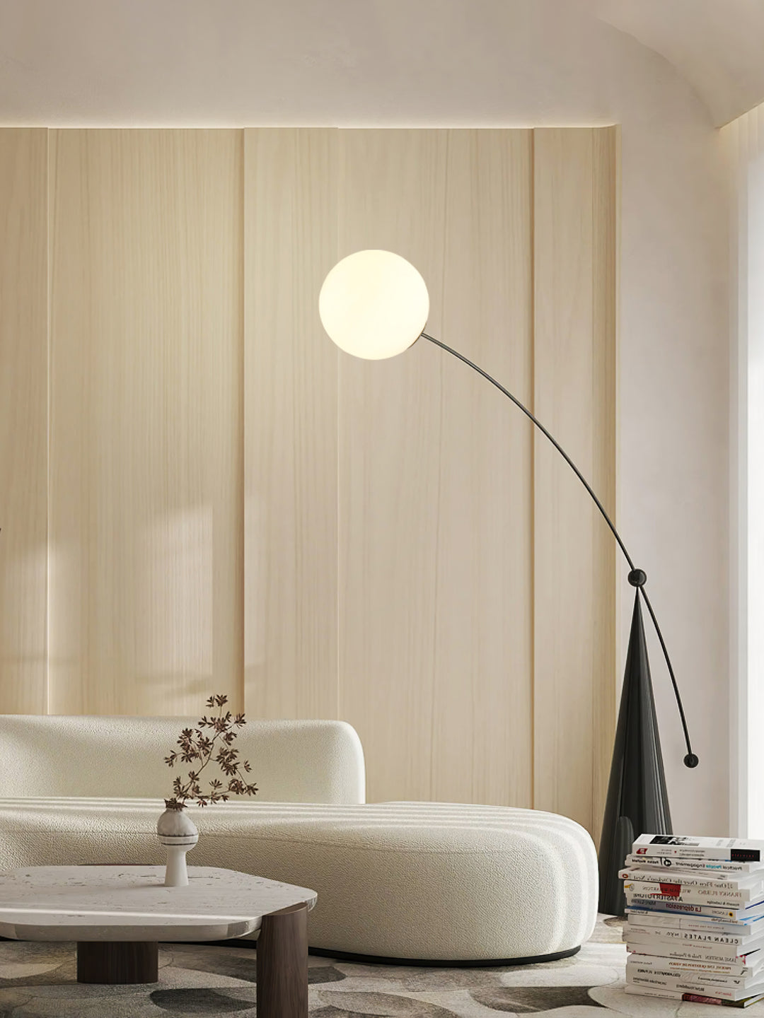 Opal Arc Floor Lamp - Vakkerlight