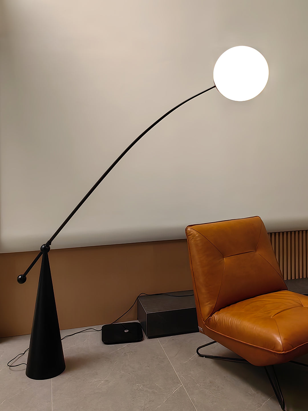 Opal Arc Floor Lamp - Vakkerlight