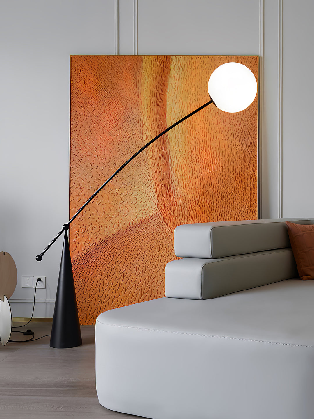 Opal Arc Floor Lamp - Vakkerlight