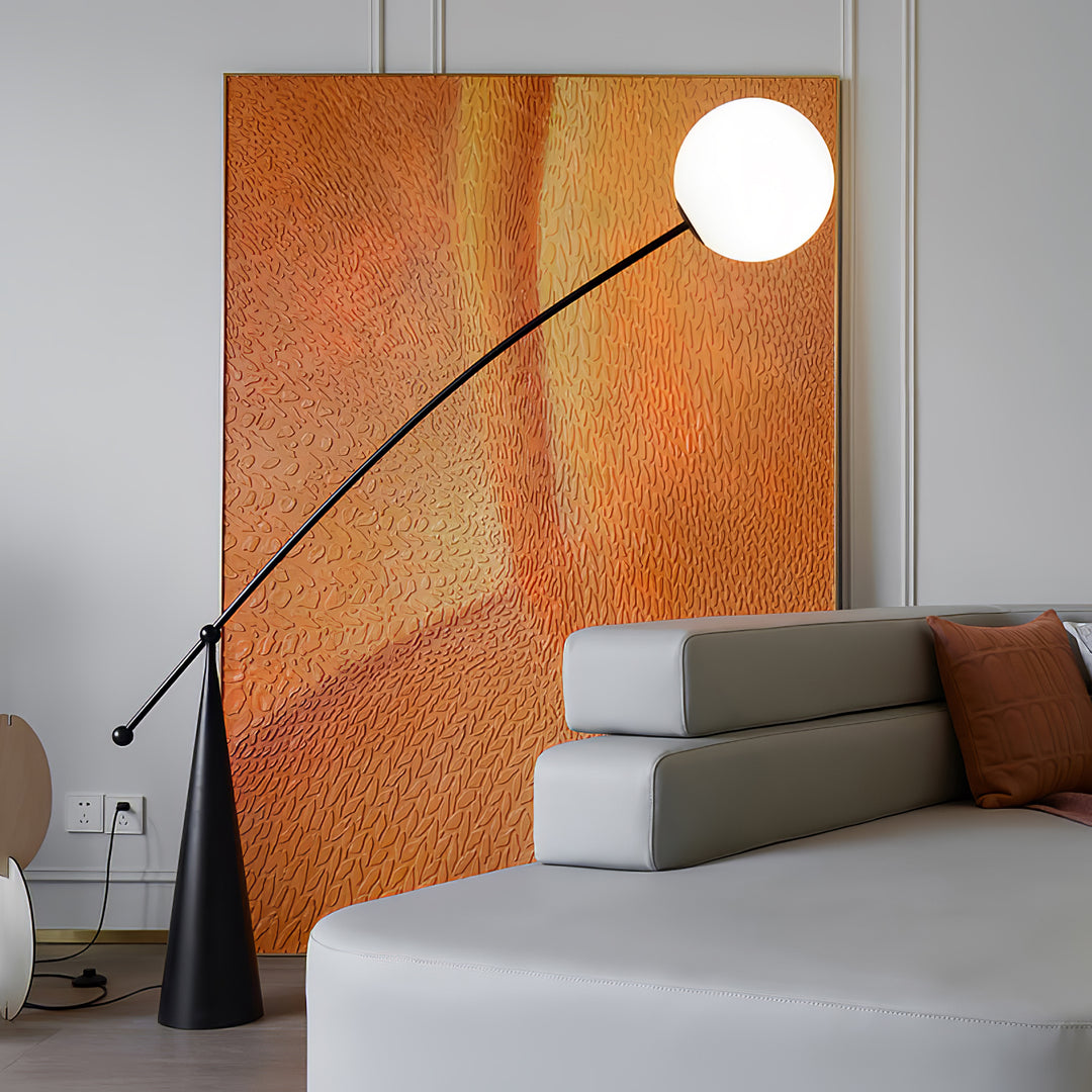 Opal Arc Floor Lamp - Vakkerlight