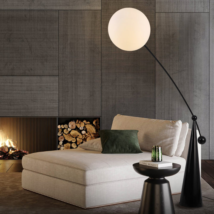 Opal Arc Floor Lamp - Vakkerlight