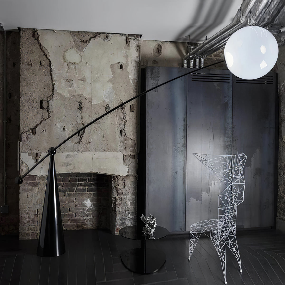 Opal Arc Floor Lamp - Vakkerlight