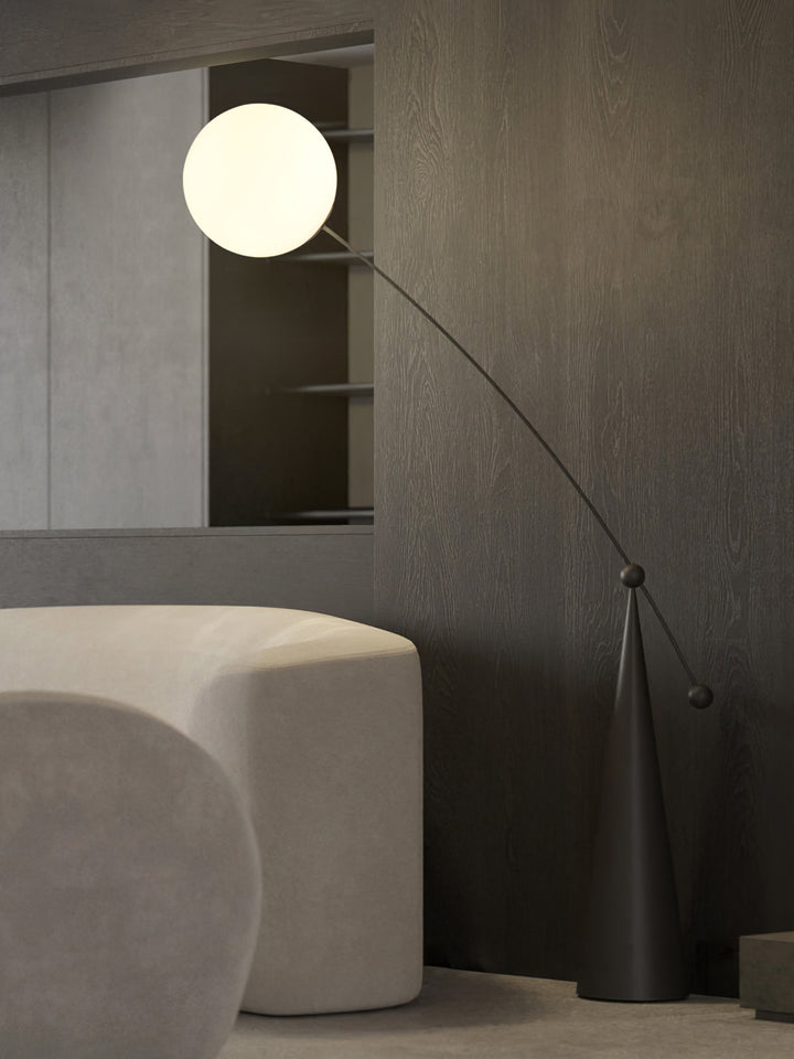 Opal Arc Floor Lamp - Vakkerlight