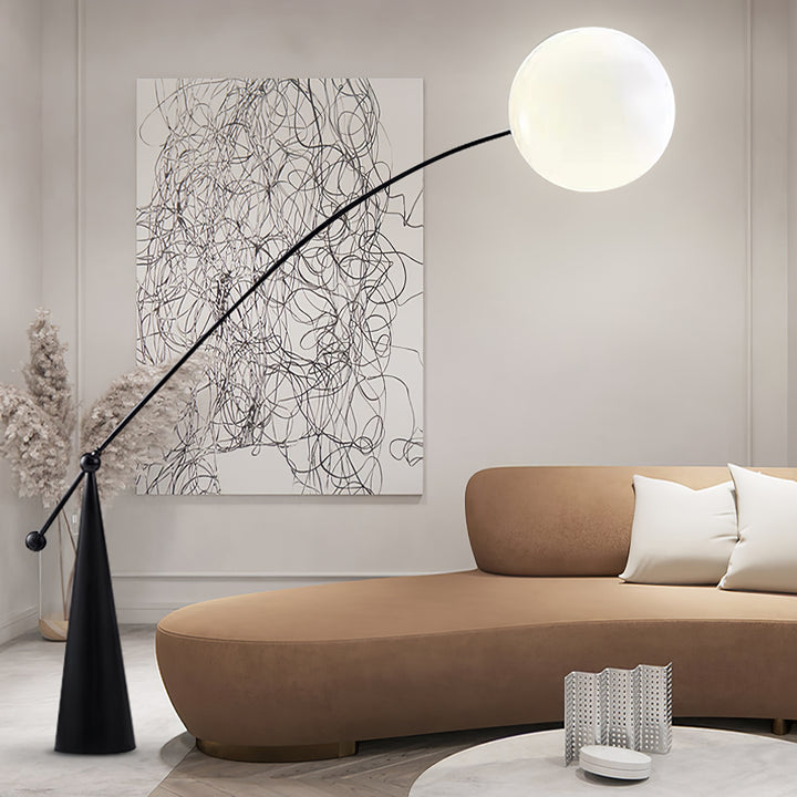 Opal Arc Floor Lamp - Vakkerlight